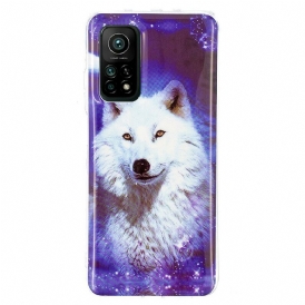 Skal För Xiaomi Mi 10T / 10T Pro Fluorescerande Wolf Series