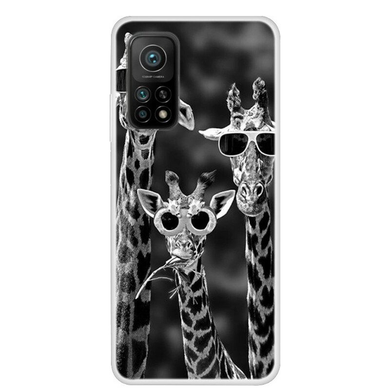 Skal För Xiaomi Mi 10T / 10T Pro Giraff Med Glasögon