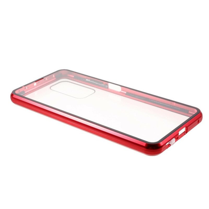 Skal För Xiaomi Mi 10T / 10T Pro Härdat Glas Och Metall Fram Och Bak