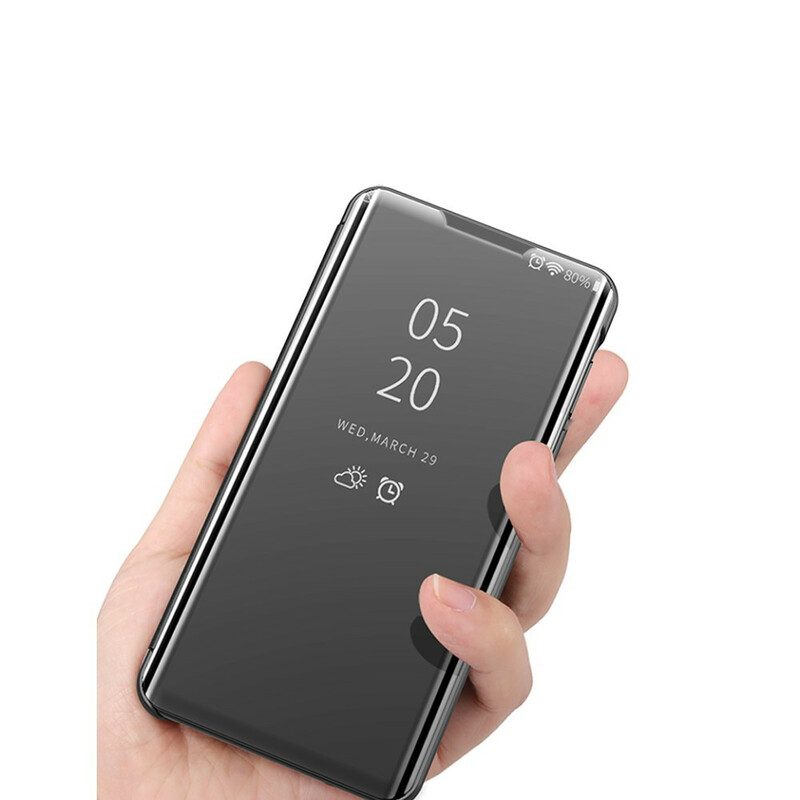 Skal För Xiaomi Mi 10T / 10T Pro Spegel Och Konstläder