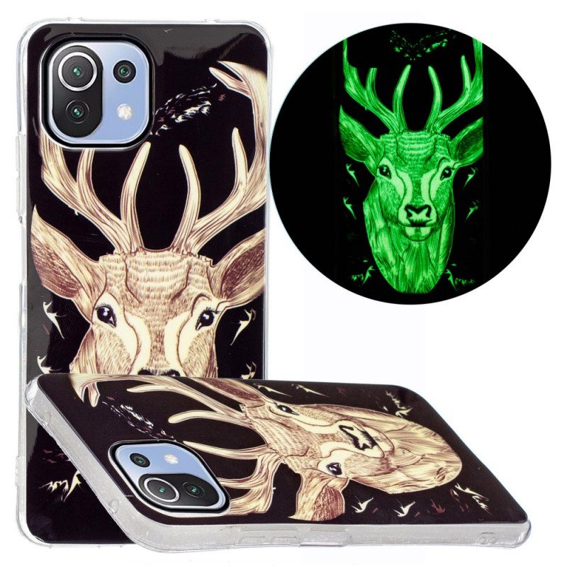 Skal För Xiaomi Mi 11 Lite 5G NE / Mi 11 Lite 4G / 5G Fluorescerande Majestic Stag