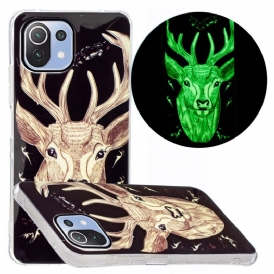 Skal För Xiaomi Mi 11 Lite 5G NE / Mi 11 Lite 4G / 5G Fluorescerande Majestic Stag