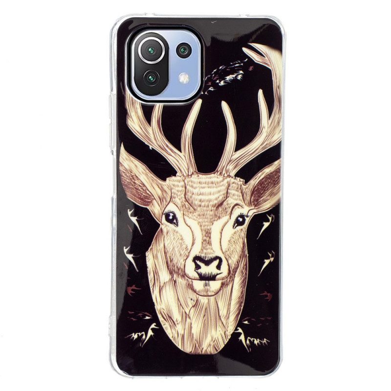 Skal För Xiaomi Mi 11 Lite 5G NE / Mi 11 Lite 4G / 5G Fluorescerande Majestic Stag