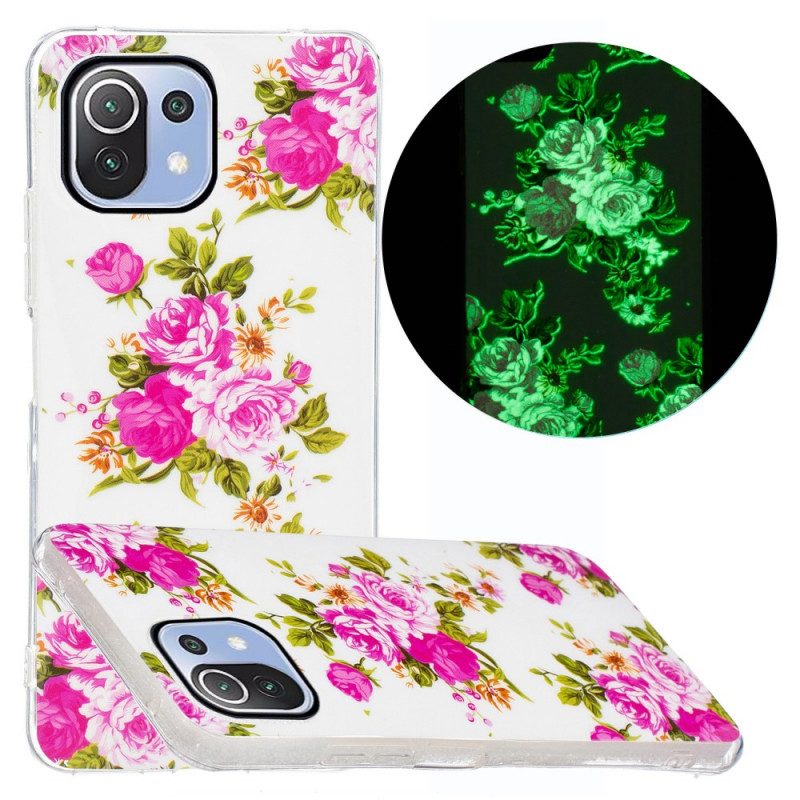 Skal För Xiaomi Mi 11 Lite 5G NE / Mi 11 Lite 4G / 5G Neon Liberty Flowers