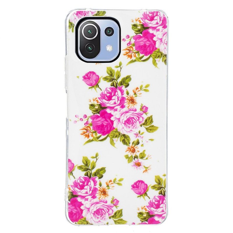 Skal För Xiaomi Mi 11 Lite 5G NE / Mi 11 Lite 4G / 5G Neon Liberty Flowers