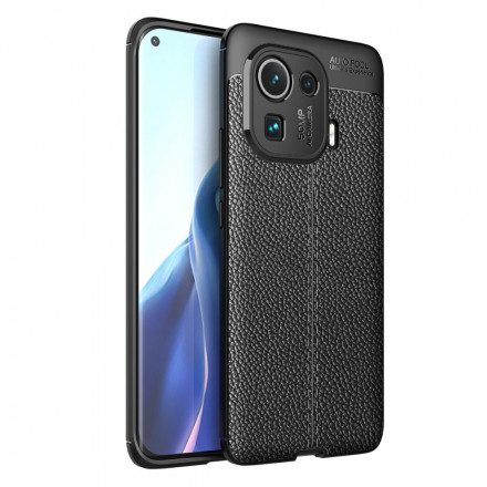 Skal För Xiaomi Mi 11 Pro Double Line Litchi Lädereffekt