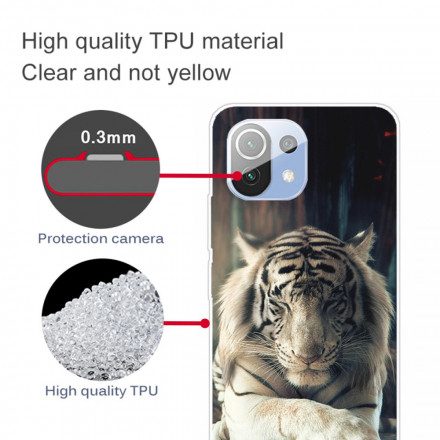 Skal För Xiaomi Mi 11 Pro Flexibel Tiger
