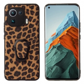 Skal För Xiaomi Mi 11 Pro Ringstöd I Leopardstil