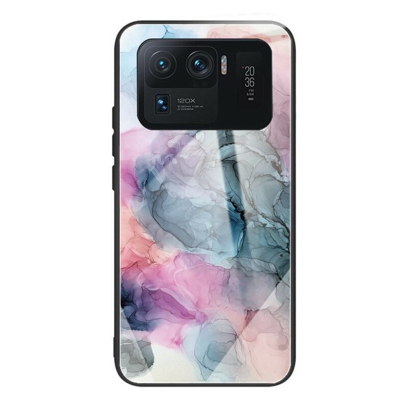 Skal För Xiaomi Mi 11 Ultra Akvarell Marmor Härdat Glas