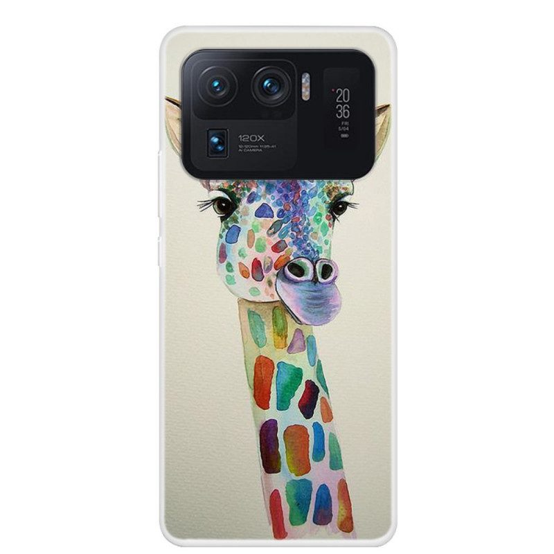Skal För Xiaomi Mi 11 Ultra Färgglad Giraff