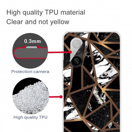 Skal För Xiaomi Mi 11i 5G / Poco F3 Geometrisk Marmor