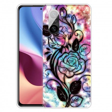 Skal För Xiaomi Mi 11i 5G / Poco F3 Grafisk Blomma