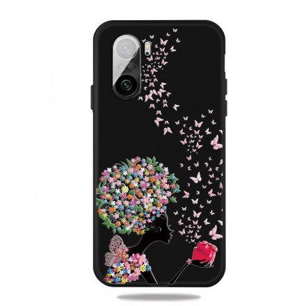 Skal För Xiaomi Mi 11i 5G / Poco F3 Kvinna Med Blommor