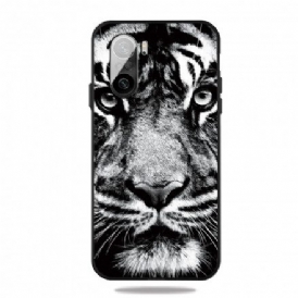 Skal För Xiaomi Mi 11i 5G / Poco F3 Svartvit Tiger
