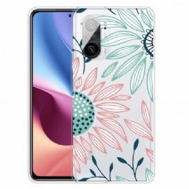 Skal För Xiaomi Mi 11i 5G / Poco F3 Transparent En Blomma