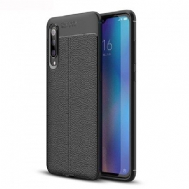 Skal För Xiaomi Mi 9 Double Line Litchi Lädereffekt