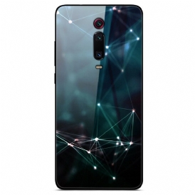 Skal För Xiaomi Mi 9T / Mi 9T Pro Abstrakta Färger Härdat Glas