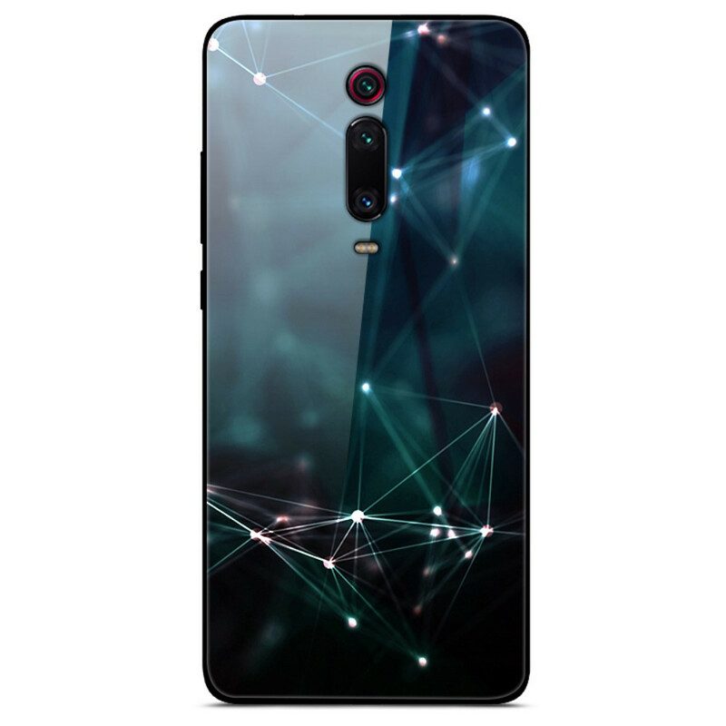 Skal För Xiaomi Mi 9T / Mi 9T Pro Abstrakta Färger Härdat Glas