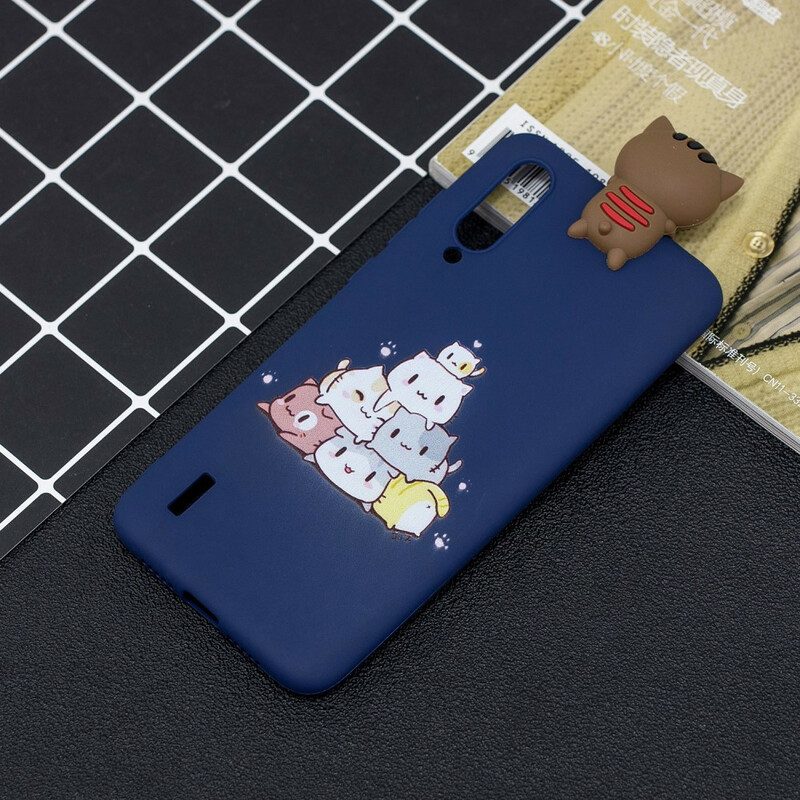 Skal För Xiaomi Mi A3 Hög Med 3d-katter