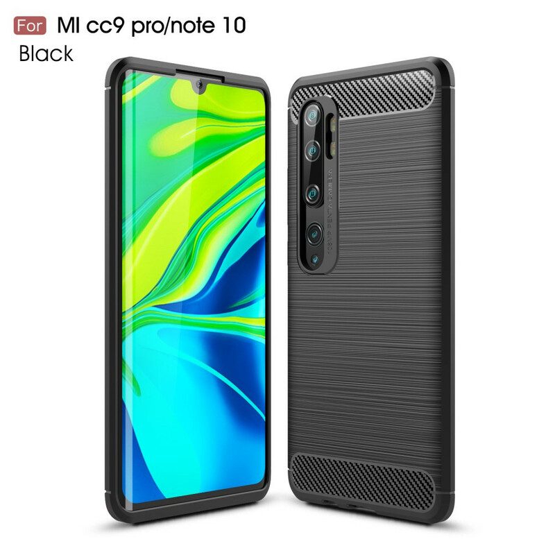 Skal För Xiaomi Mi Note 10 / 10 Pro Borstad Kolfiber