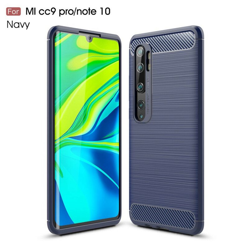 Skal För Xiaomi Mi Note 10 / 10 Pro Borstad Kolfiber