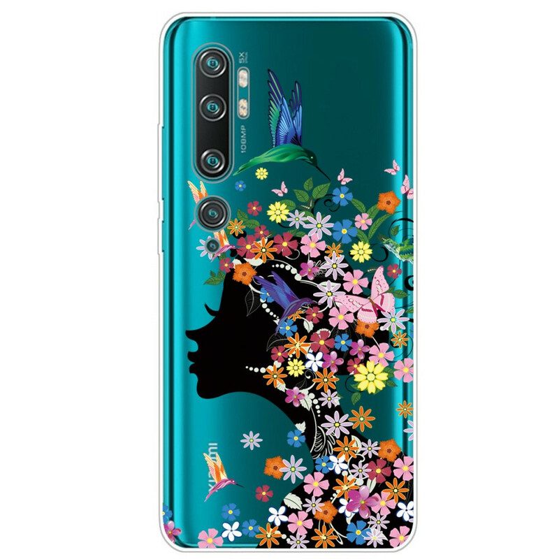 Skal För Xiaomi Mi Note 10 / 10 Pro Snyggt Blomhuvud