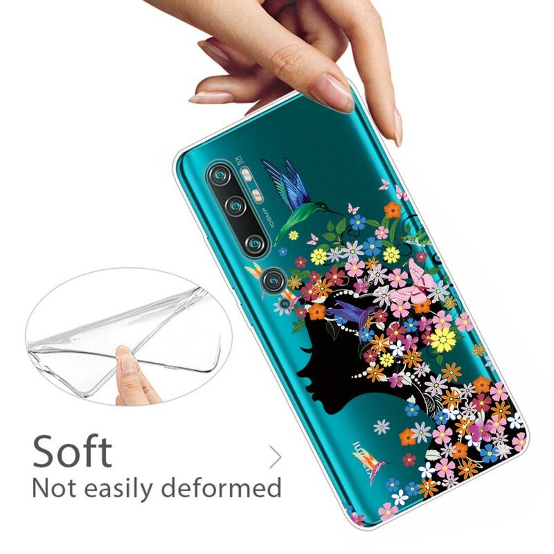 Skal För Xiaomi Mi Note 10 / 10 Pro Snyggt Blomhuvud
