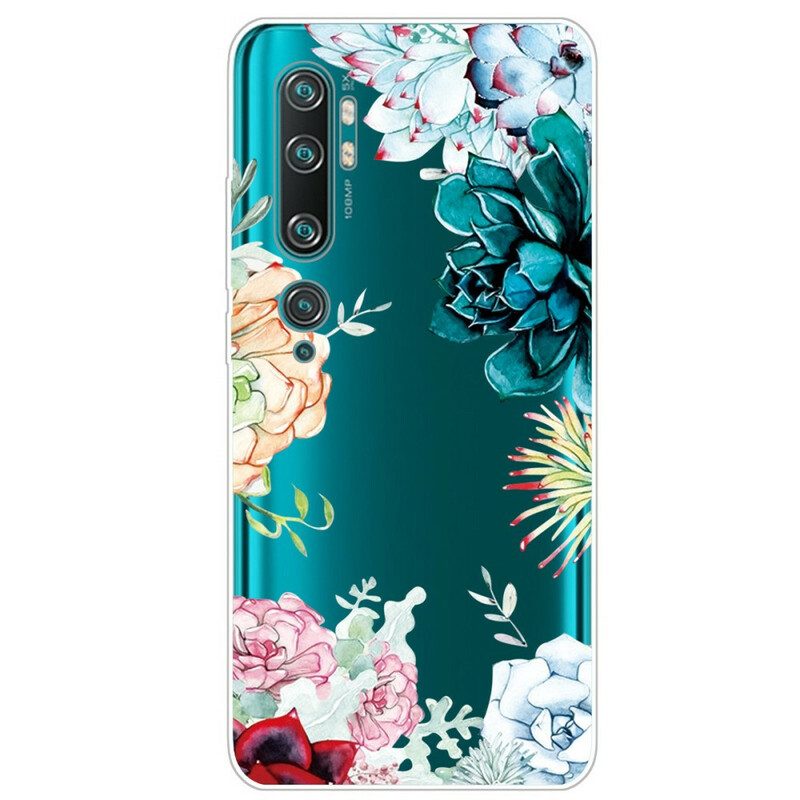 Skal För Xiaomi Mi Note 10 / 10 Pro Sömlösa Akvarellblommor