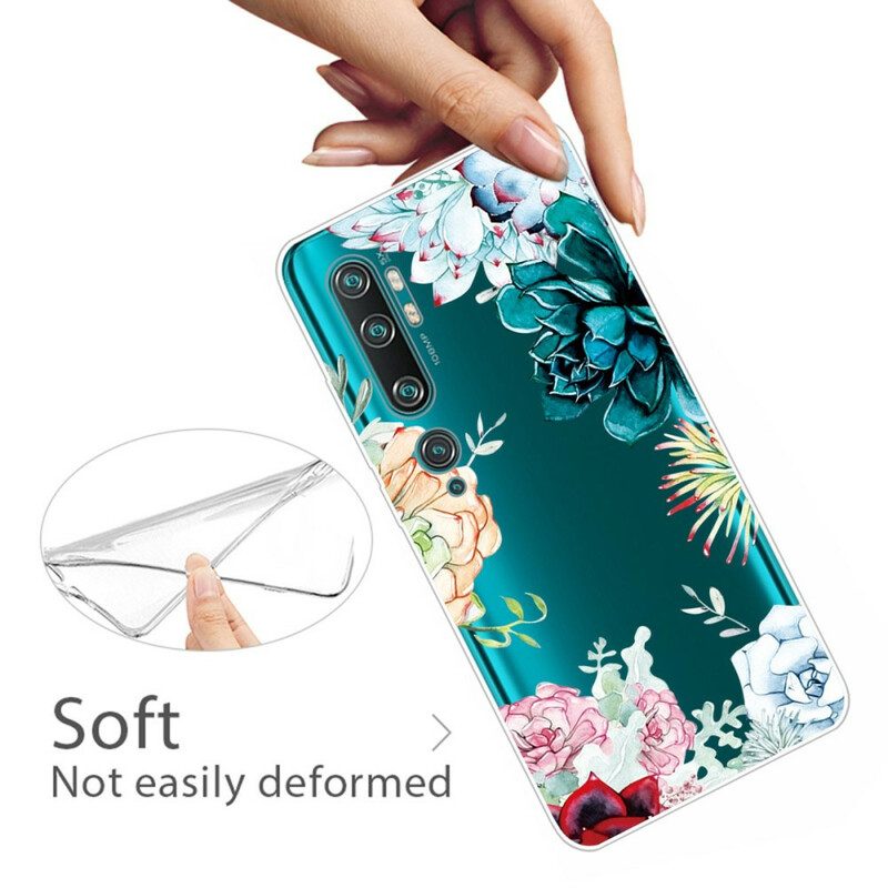 Skal För Xiaomi Mi Note 10 / 10 Pro Sömlösa Akvarellblommor