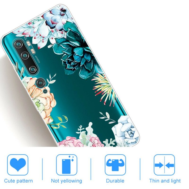 Skal För Xiaomi Mi Note 10 / 10 Pro Sömlösa Akvarellblommor
