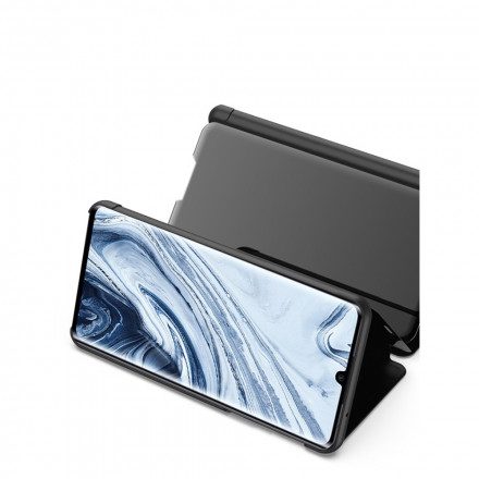 Skal För Xiaomi Mi Note 10 / 10 Pro Spegel Och Konstläder
