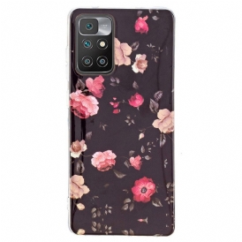 Skal För Xiaomi Redmi 10 Fluorescerande Blommor