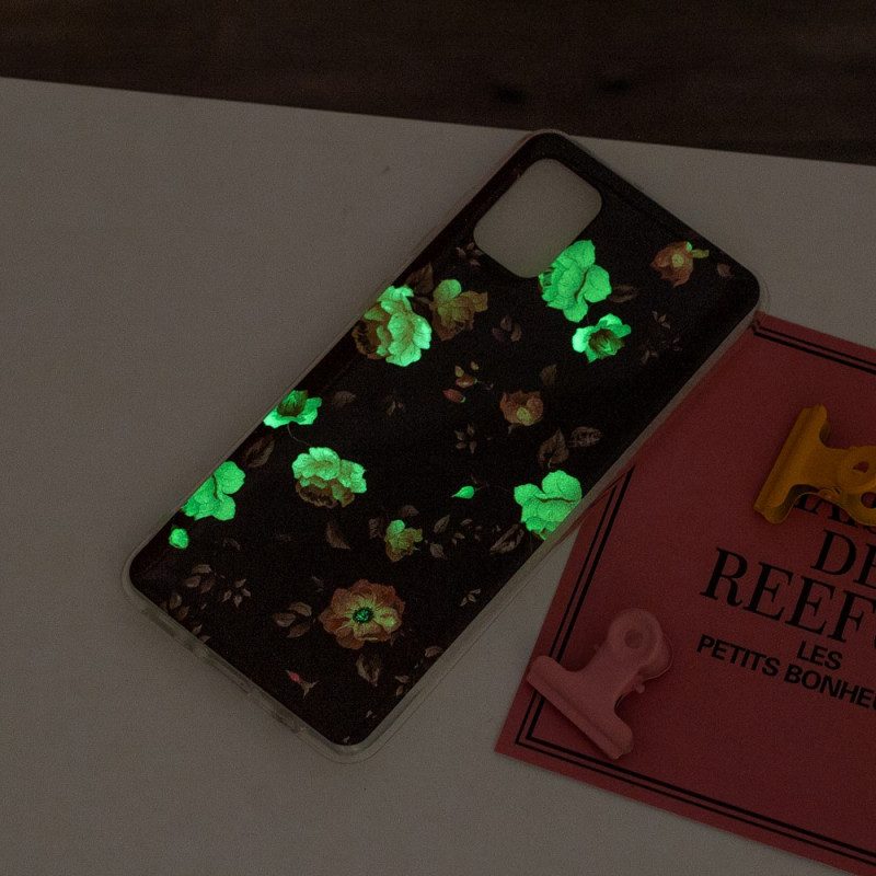 Skal För Xiaomi Redmi 10 Fluorescerande Blommor