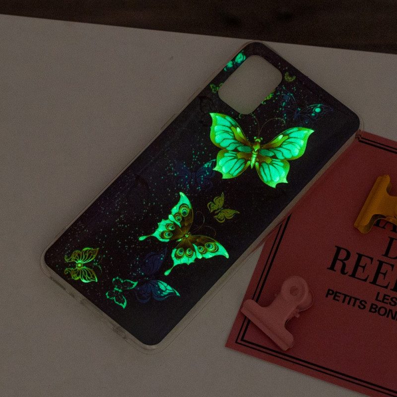Skal För Xiaomi Redmi 10 Fluorescerande Fjärilar