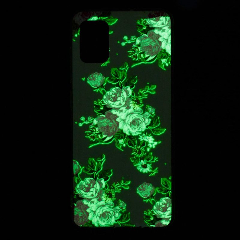 Skal För Xiaomi Redmi 10 Fluorescerande Frihetsblommor