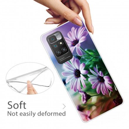 Skal För Xiaomi Redmi 10 Realistiska Blommor