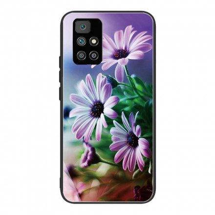 Skal För Xiaomi Redmi 10 Realistiska Blommor I Härdat Glas