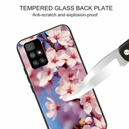 Skal För Xiaomi Redmi 10 Realistiska Blommor I Härdat Glas