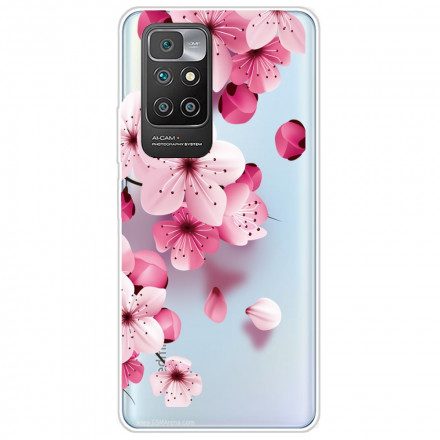 Skal För Xiaomi Redmi 10 Små Rosa Blommor