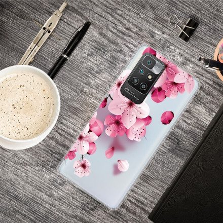 Skal För Xiaomi Redmi 10 Små Rosa Blommor