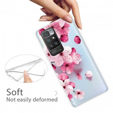 Skal För Xiaomi Redmi 10 Små Rosa Blommor