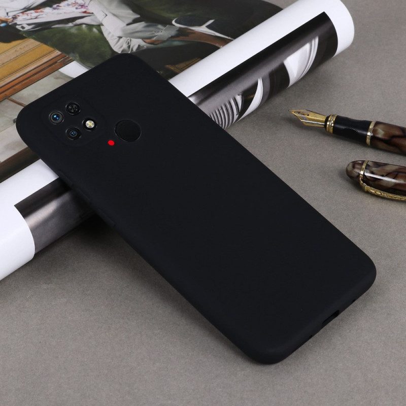 Skal För Xiaomi Redmi 10C Med Kedjar Flytande Silikonrem