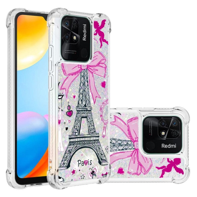 Skal För Xiaomi Redmi 10C Paljetter Till Eiffeltornet
