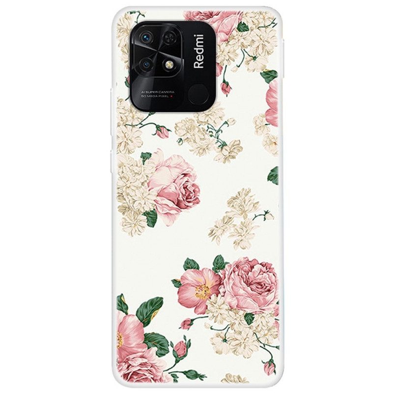 Skal För Xiaomi Redmi 10C Vackra Blommor