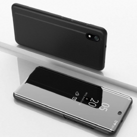Skal För Xiaomi Redmi 7A Spegel Och Konstläder