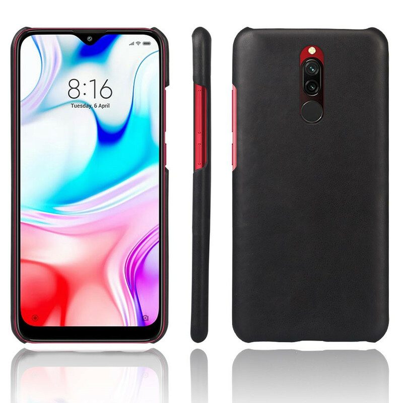 Skal För Xiaomi Redmi 8 Ksq Lädereffekt