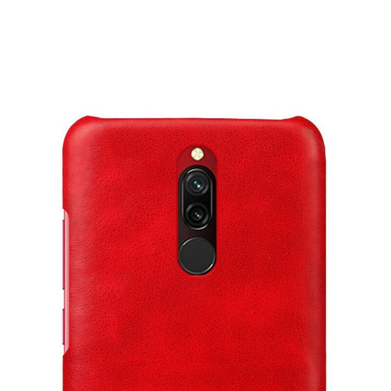Skal För Xiaomi Redmi 8 Ksq Lädereffekt