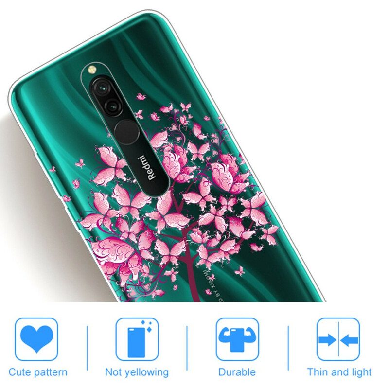 Skal För Xiaomi Redmi 8 Rosa Trädtopp