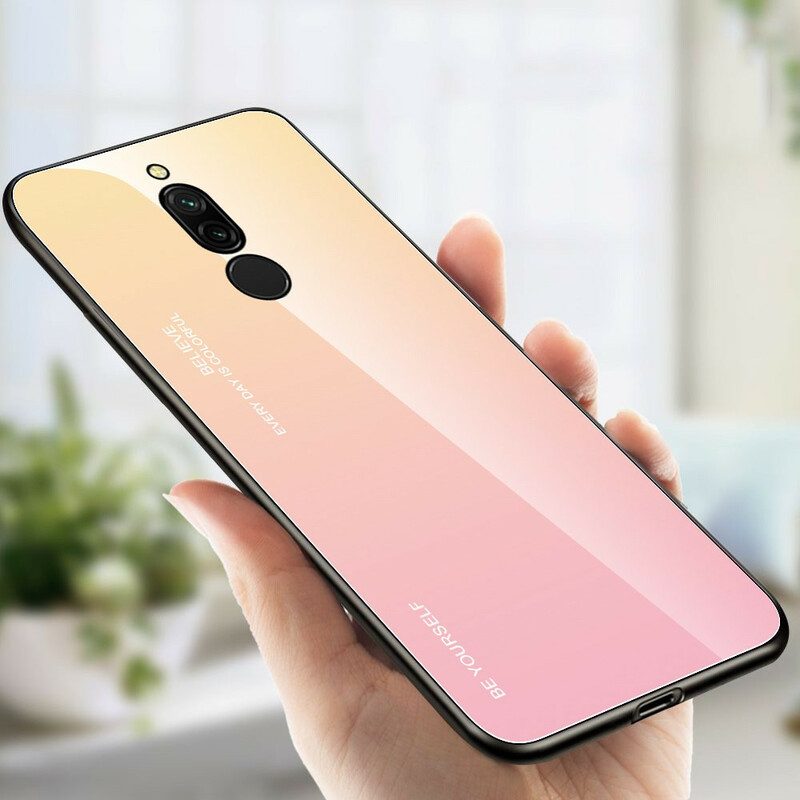 Skal För Xiaomi Redmi 8 Var Dig Själv Härdat Glas