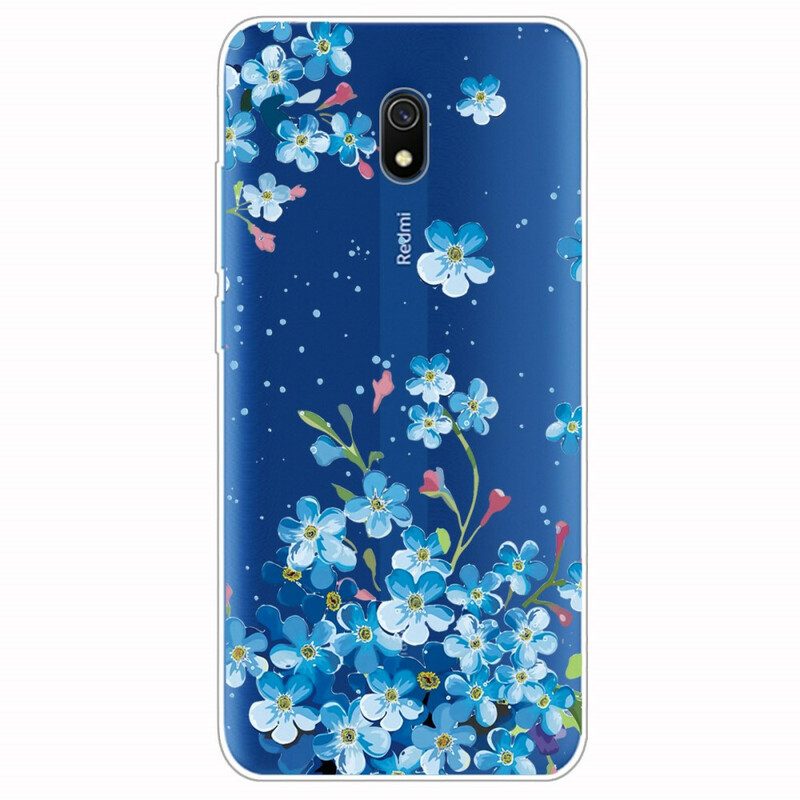 Skal För Xiaomi Redmi 8A Bukett Blå Blommor